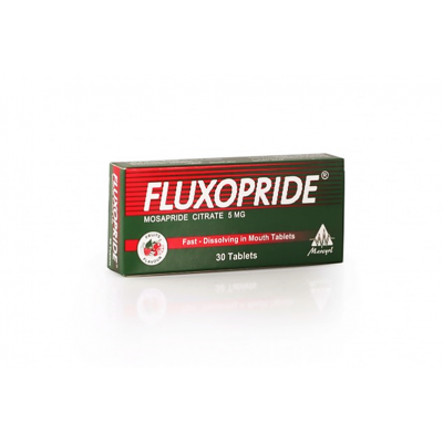 FLUXOPRIDE 5 MG ( MOSAPRIDE ) 30 FAST DISSOLVING IN MOUTH TABLETS
